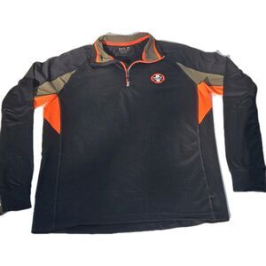 Polo Sport Ralph Lauren Thermovent Performance Pullover Black Orange M Hiking